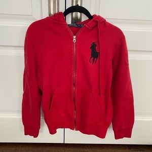 Polo Ralph Lauren zip up hoodie size small
